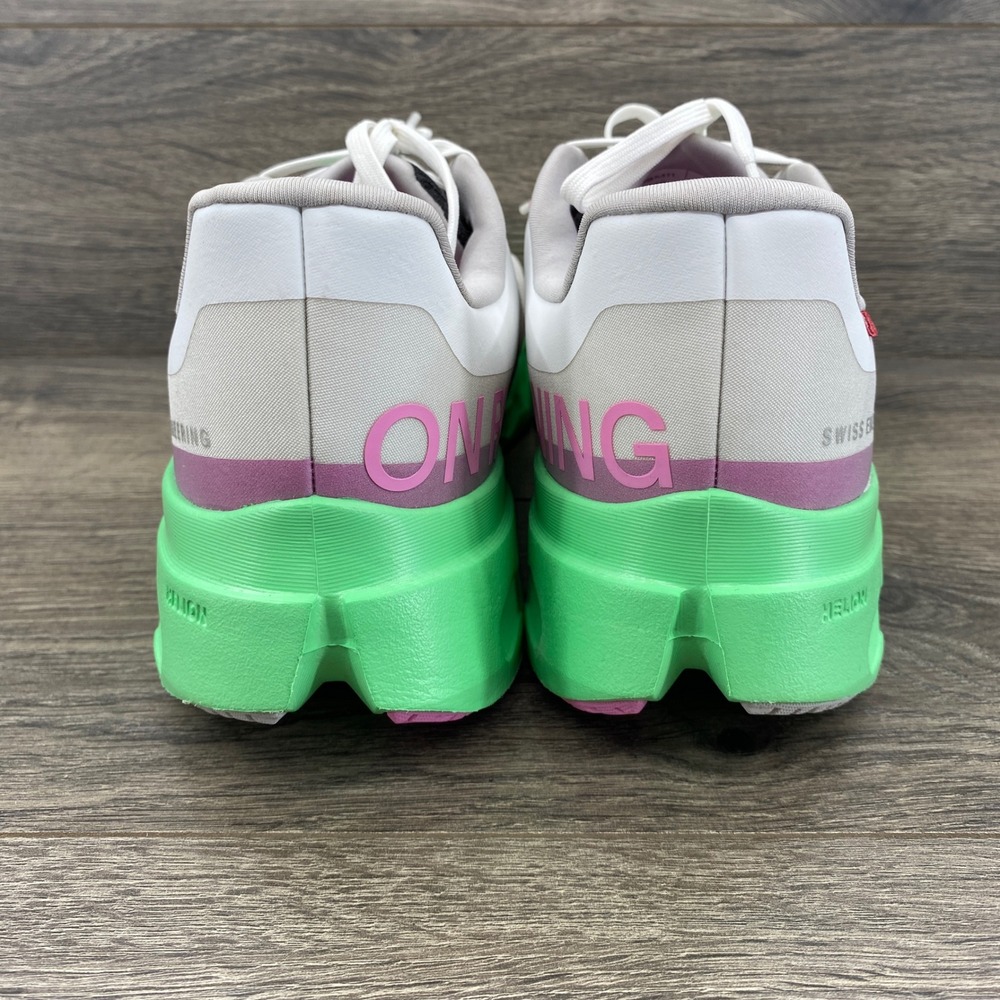 On Cloudsurfer Running Shoes Mens 11 White Green Pink CloudTec Phase 3ME30023103 - Picture 5 of 10